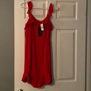 NWT Red 19 Cooper Ruffled Sheath Dress XS